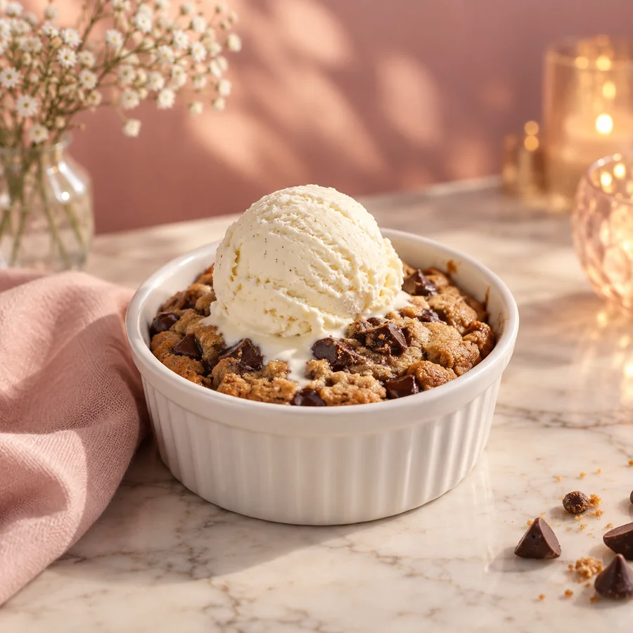 Warm cookie dough